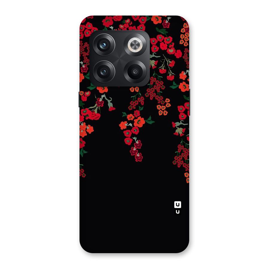 Red Floral Pattern Back Case for OnePlus 10T