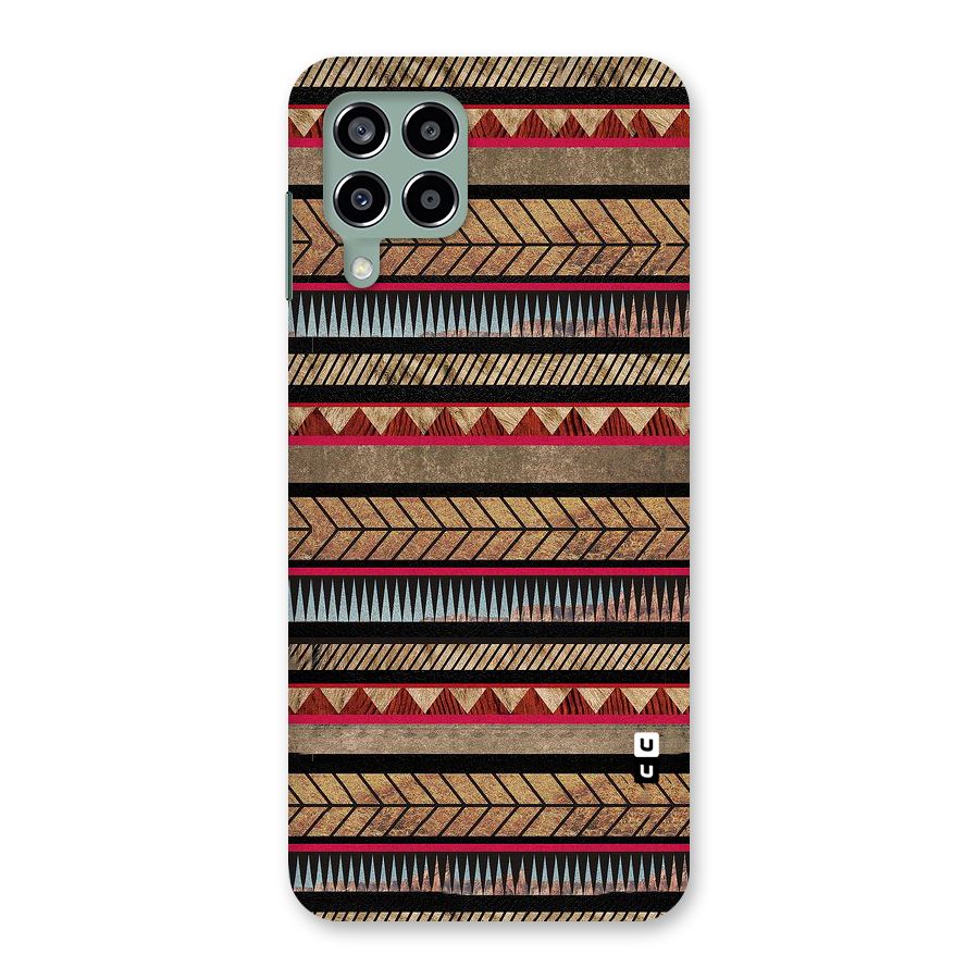 Red Indie Pattern Back Case for Galaxy M33
