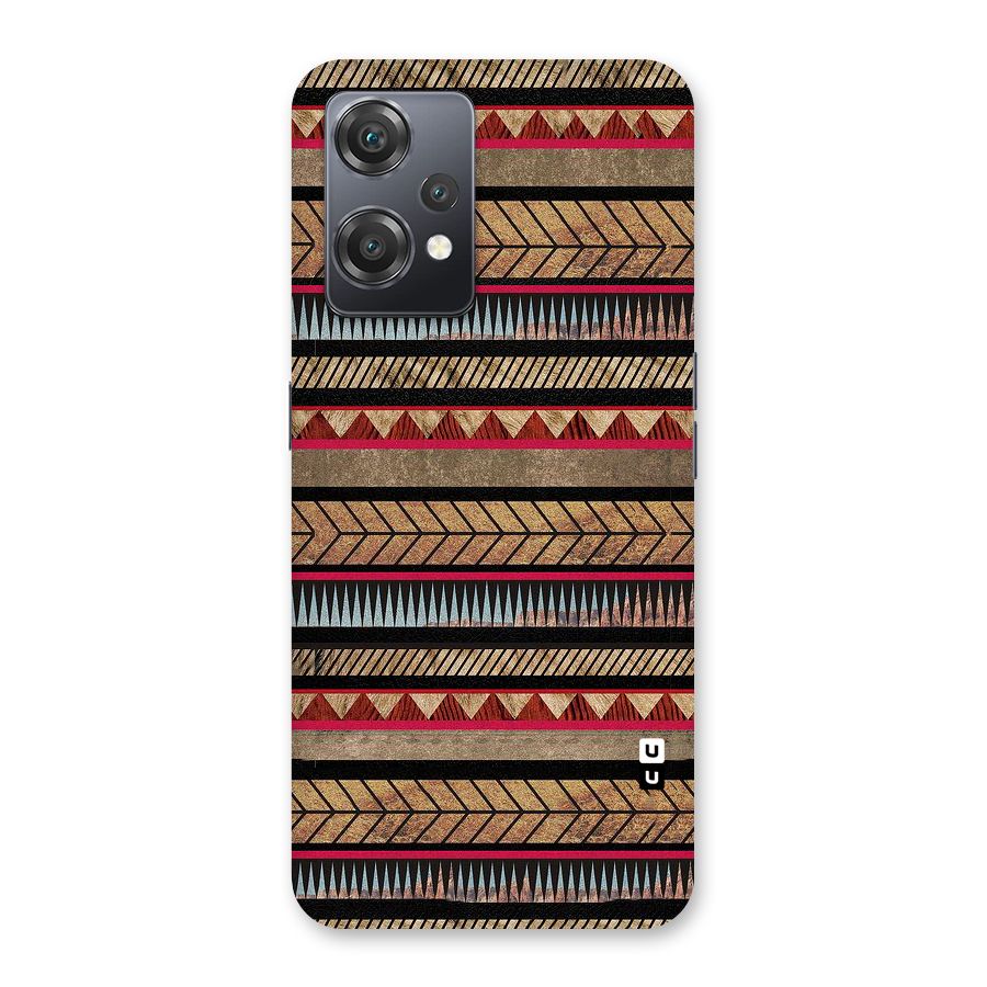 Red Indie Pattern Back Case for OnePlus Nord CE 2 Lite 5G