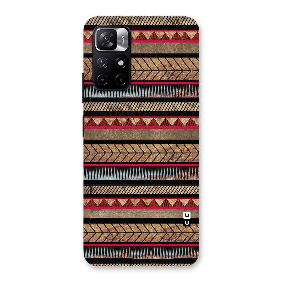 Red Indie Pattern Back Case for Redmi Note 11T 5G