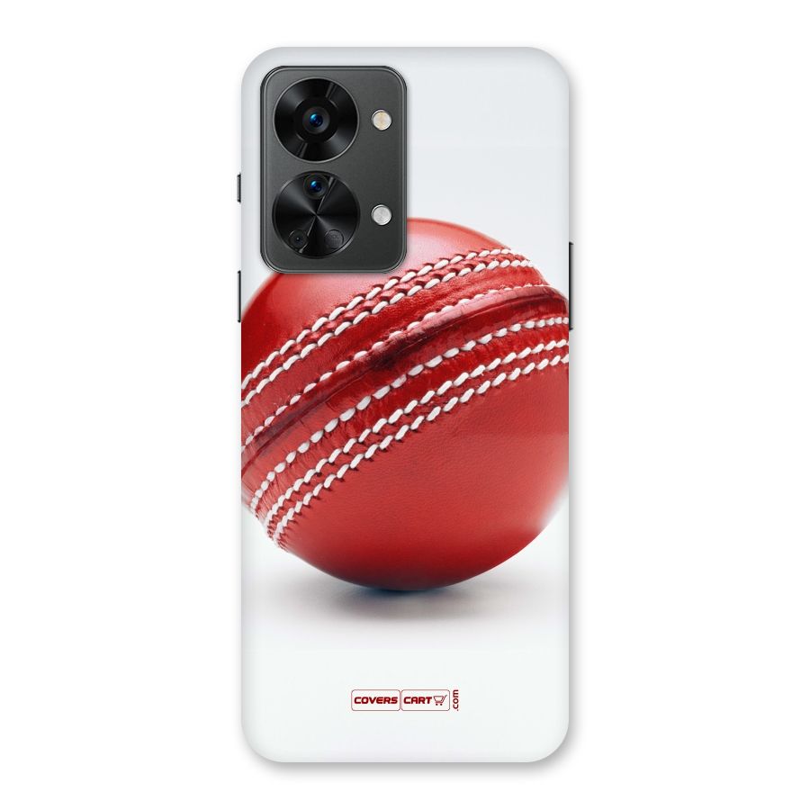 Red International Cricket Ball Back Case for OnePlus Nord 2T