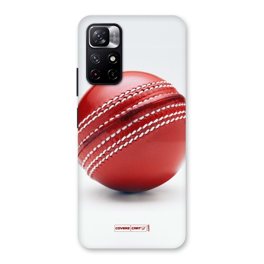Red International Cricket Ball Back Case for Redmi Note 11T 5G