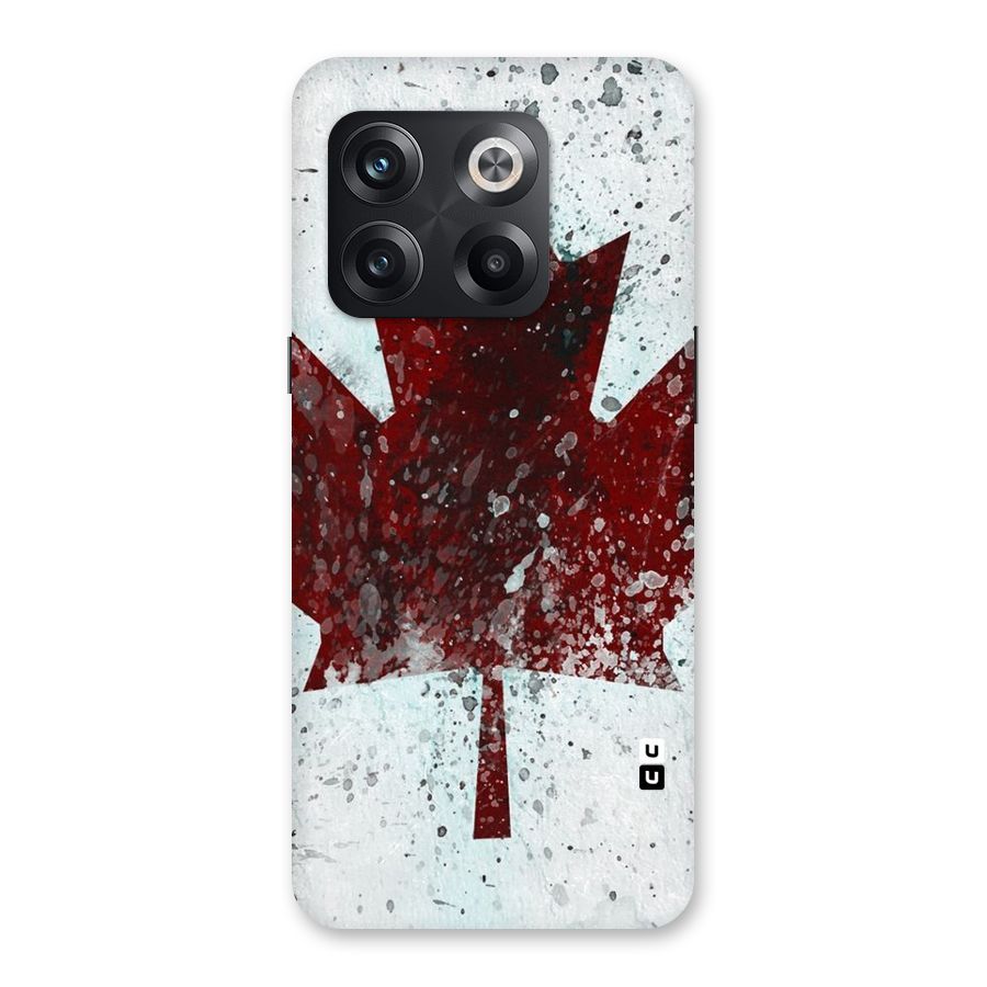 Red Maple Snow Back Case for OnePlus 10T
