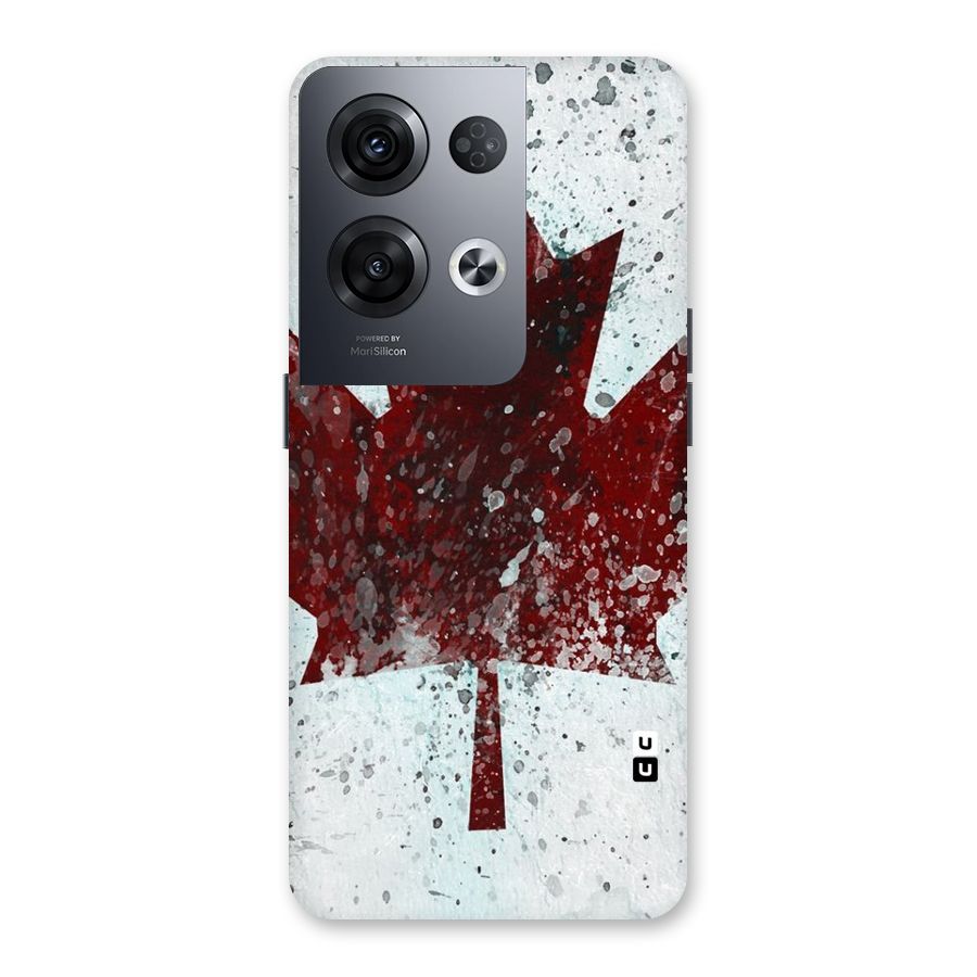Red Maple Snow Back Case for Oppo Reno8 Pro 5G