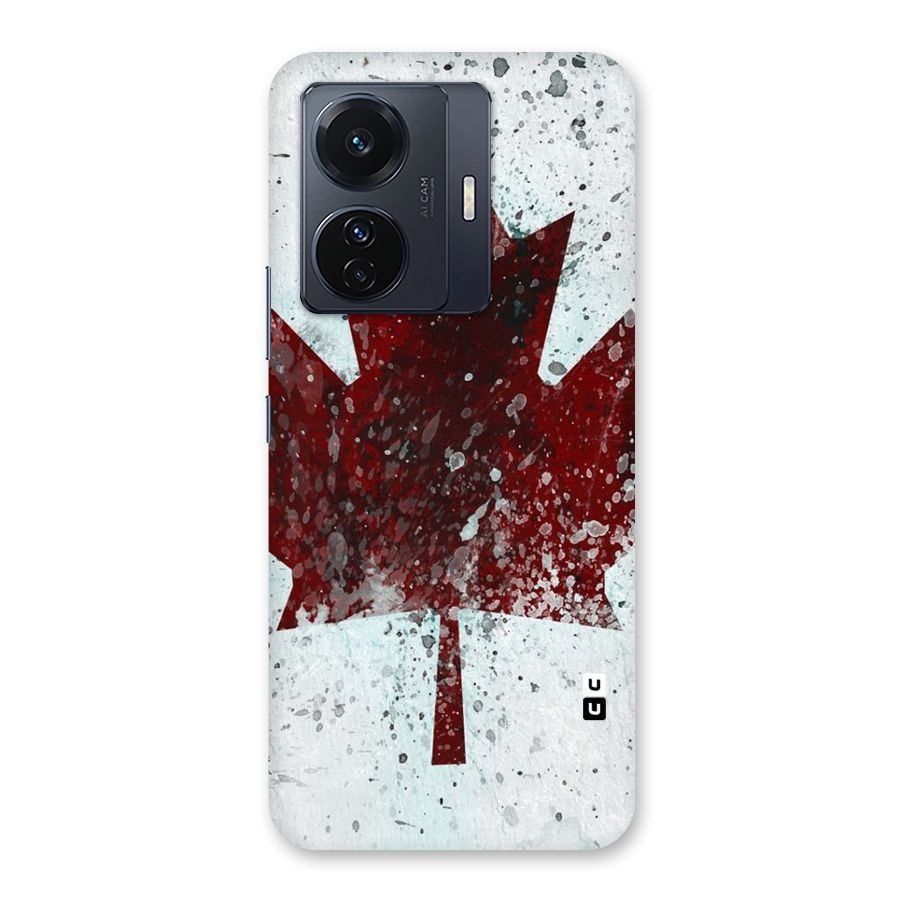 Red Maple Snow Back Case for Vivo T1 Pro