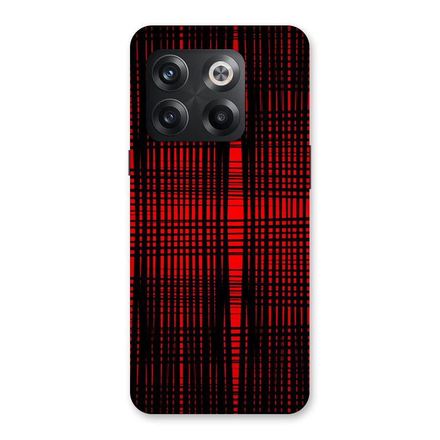 Red Net Design Back Case for OnePlus 10T