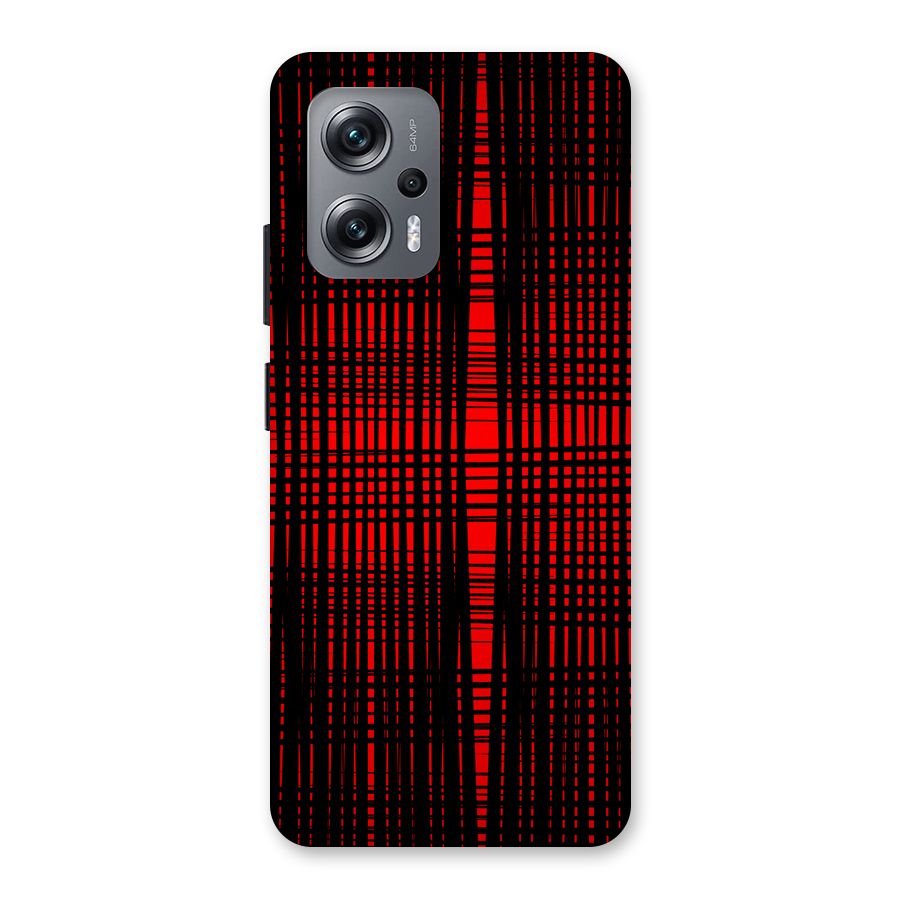Red Net Design Back Case for Redmi K50i
