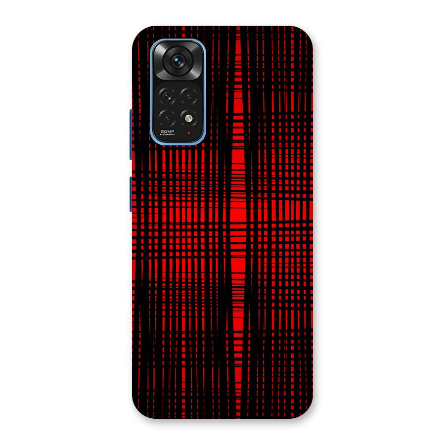 Red Net Design Back Case for Redmi Note 11S