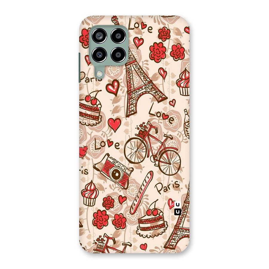 Red Peach City Back Case for Galaxy M33