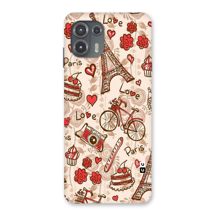 Red Peach City Back Case for Motorola Edge 20 Fusion