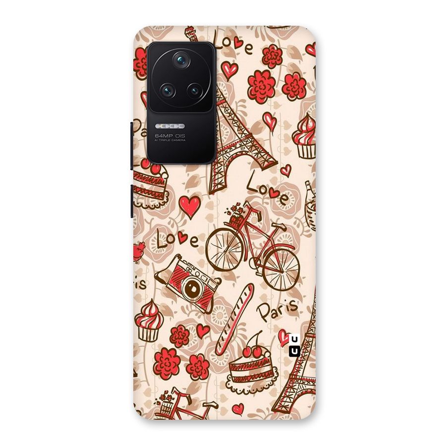 Red Peach City Back Case for Poco F4 5G
