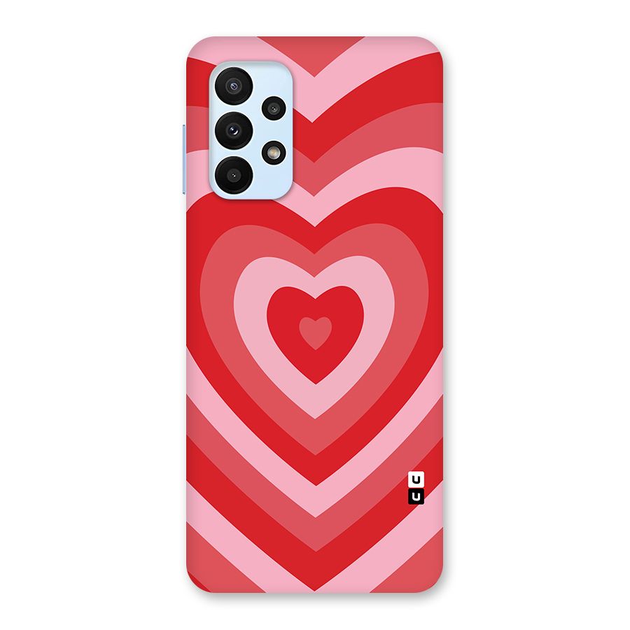 Red Retro Hearts Back Case for Galaxy A23