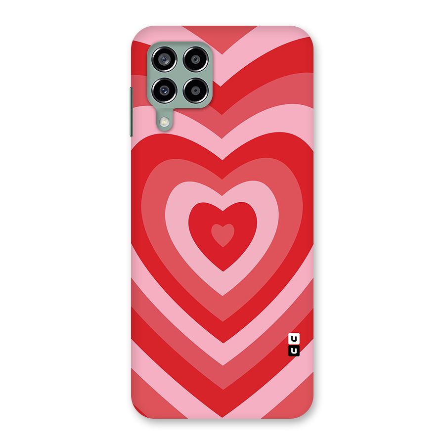 Red Retro Hearts Back Case for Galaxy M33