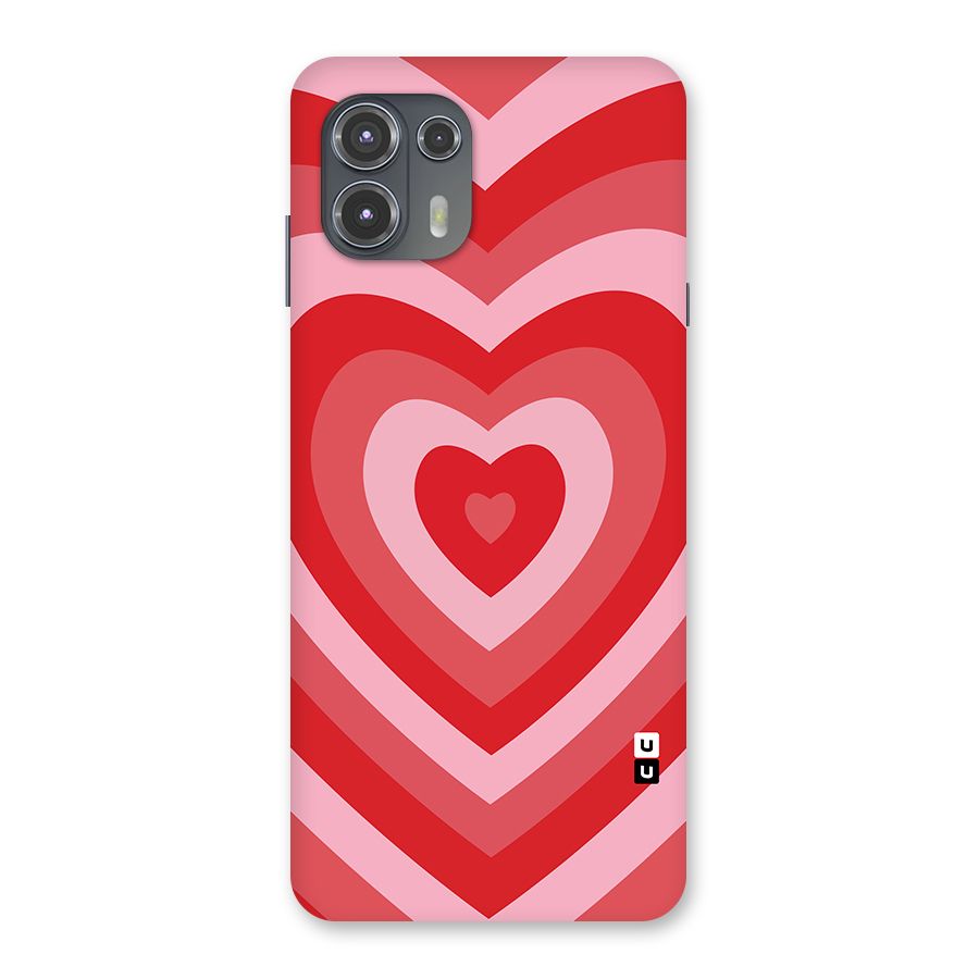 Red Retro Hearts Back Case for Motorola Edge 20 Fusion