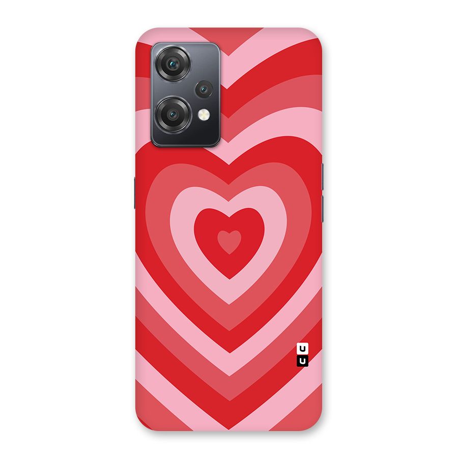 Red Retro Hearts Back Case for OnePlus Nord CE 2 Lite 5G