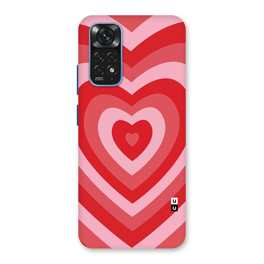 Red Retro Hearts Back Case for Redmi Note 11S