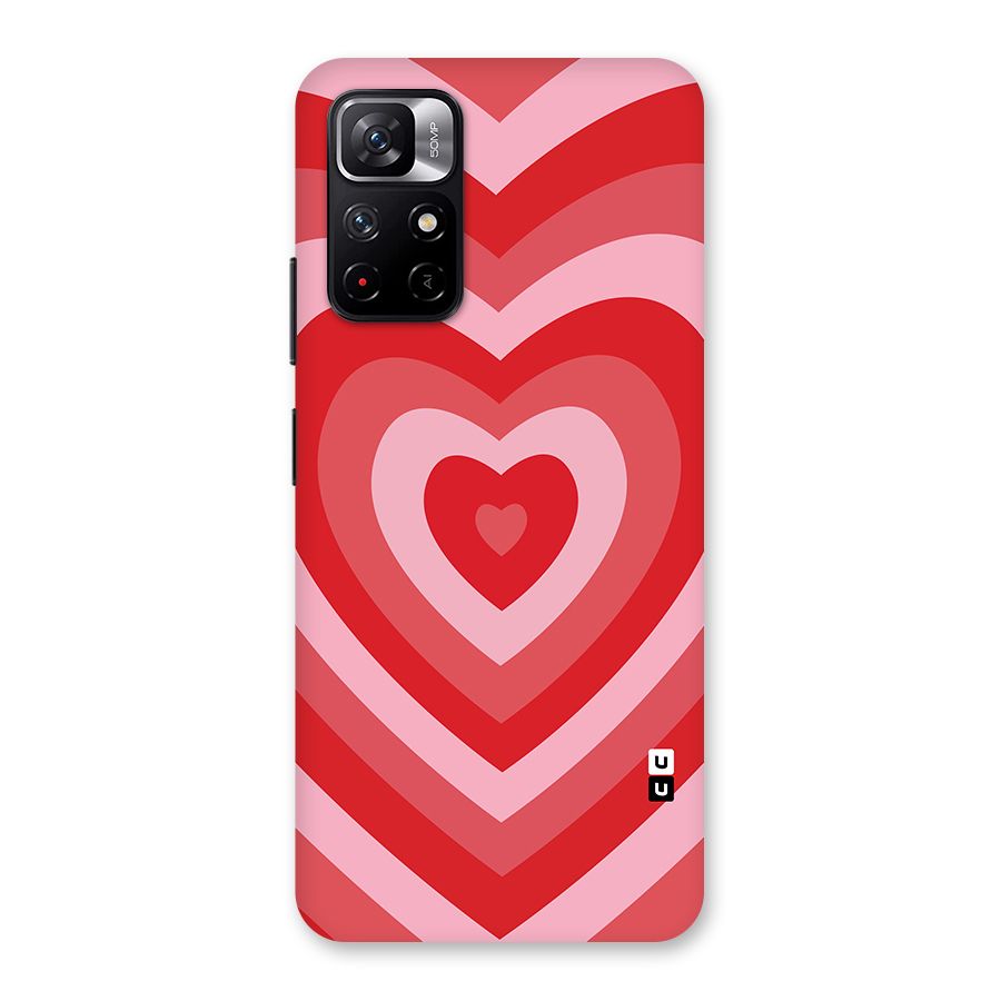 Red Retro Hearts Back Case for Redmi Note 11T 5G