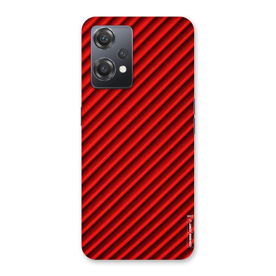 Red Rugged Stripes Back Case for OnePlus Nord CE 2 Lite 5G
