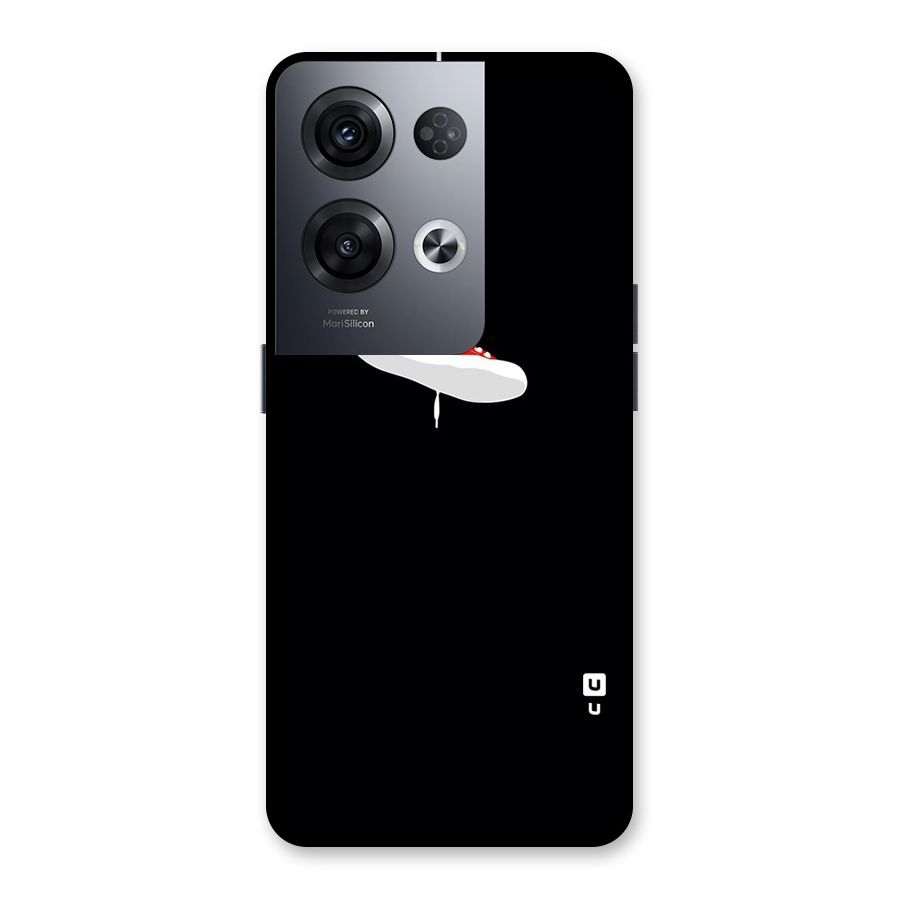 Red Shoe Hanging Back Case for Oppo Reno8 Pro 5G