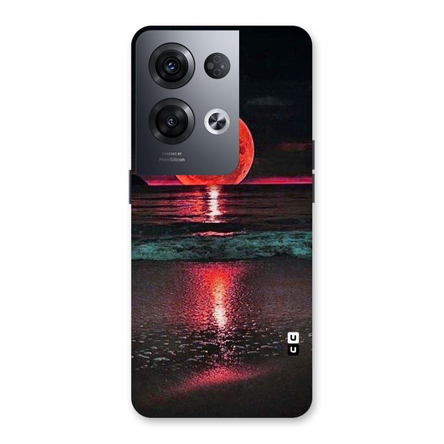 Red Sun Ocean Back Case for Oppo Reno8 Pro 5G