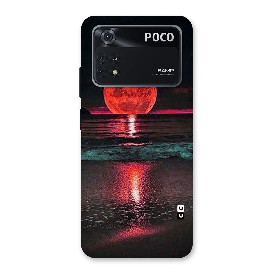 Red Sun Ocean Back Case for Poco M4 Pro 4G