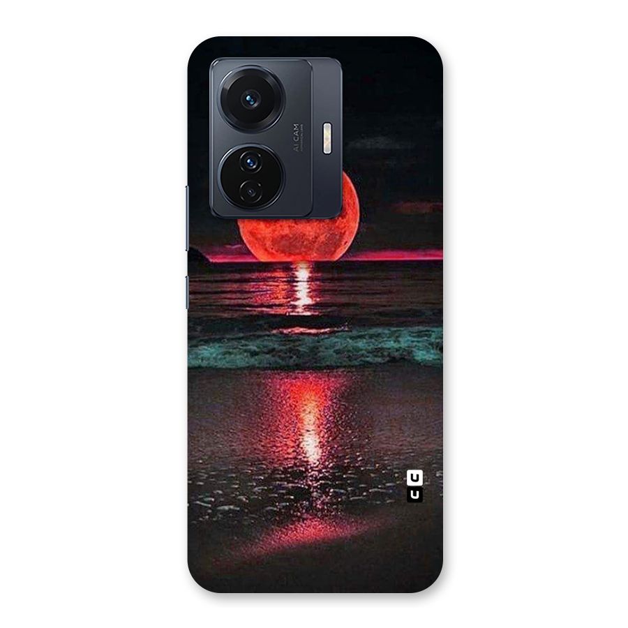 Red Sun Ocean Back Case for Vivo T1 Pro