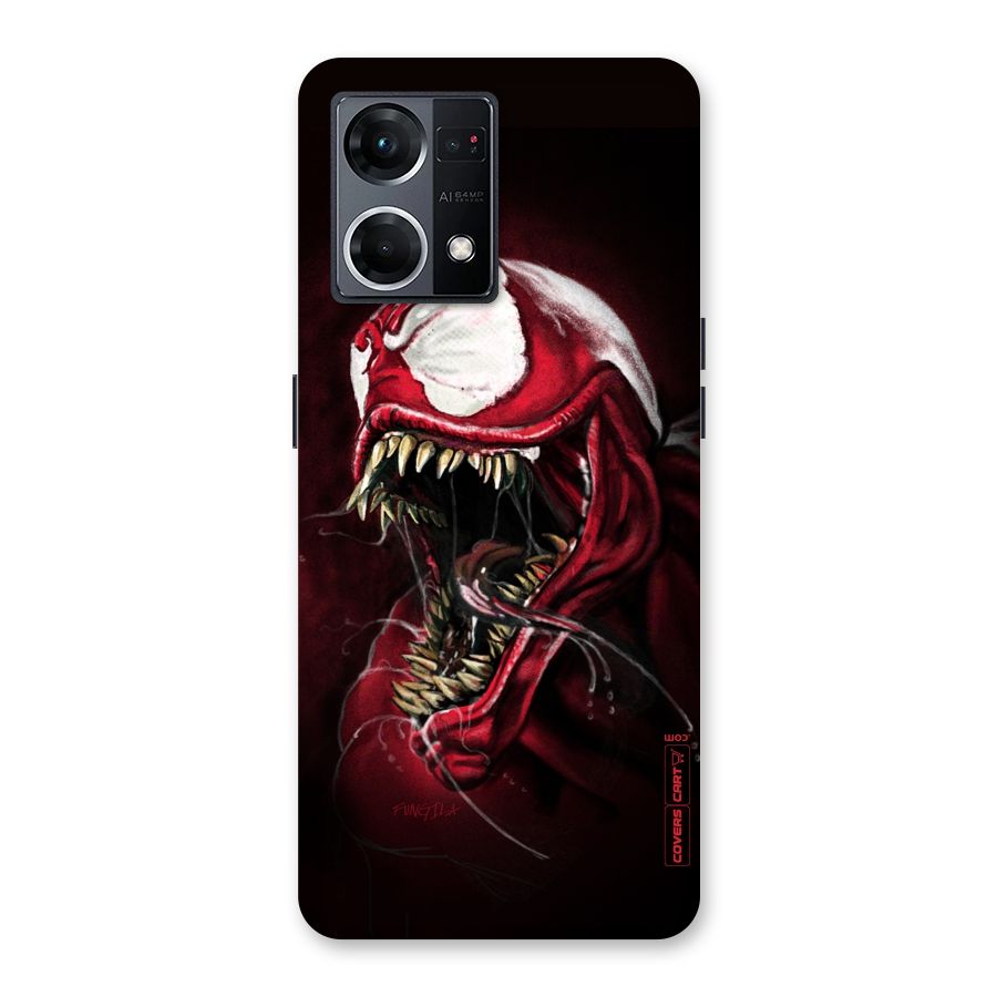Red Venom Artwork Glass Back Case for Oppo F21 Pro 5G