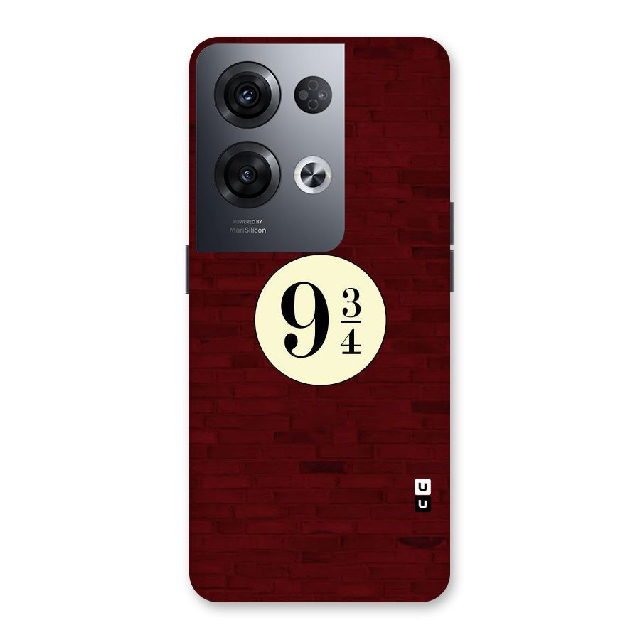 Red Wall Express Back Case for Oppo Reno8 Pro 5G