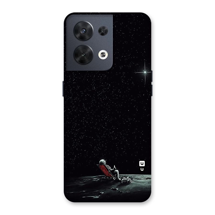 Resting Spaceman Face Back Case for Oppo Reno8 5G