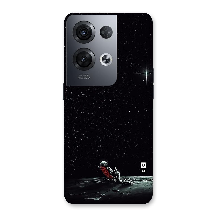 Resting Spaceman Face Back Case for Oppo Reno8 Pro 5G