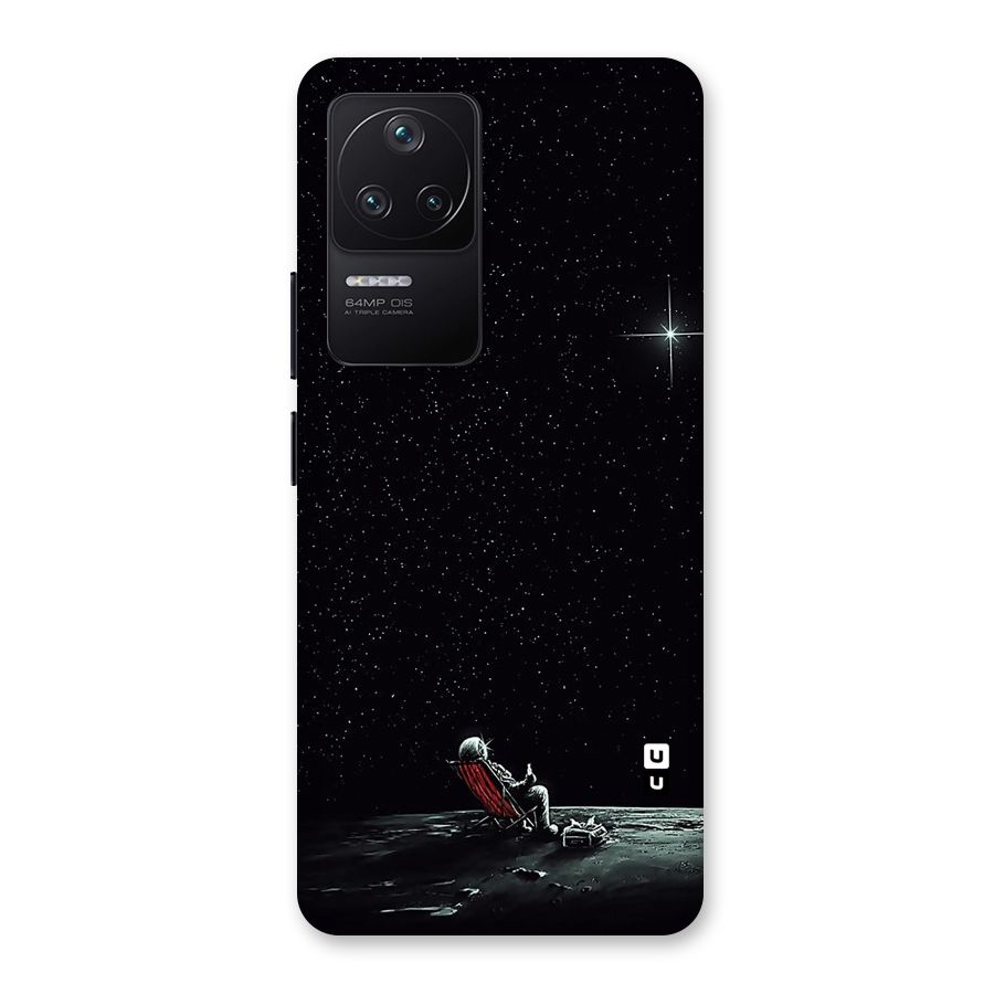 Resting Spaceman Face Back Case for Poco F4 5G