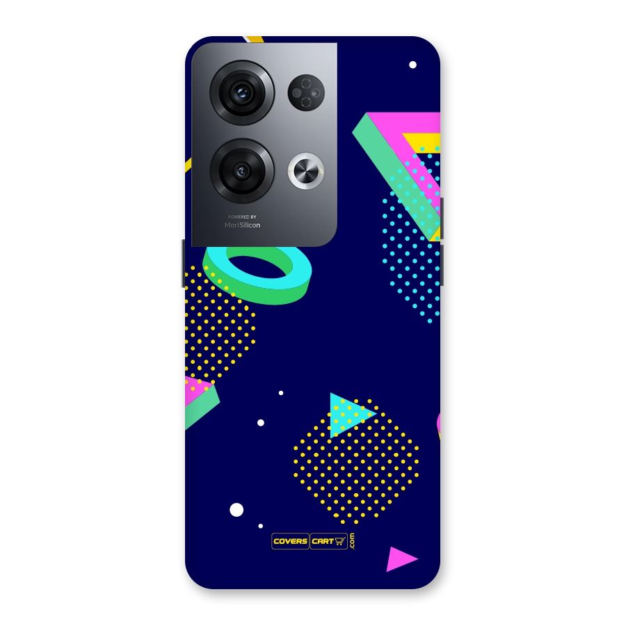Retro Abstract Back Case for Oppo Reno8 Pro 5G