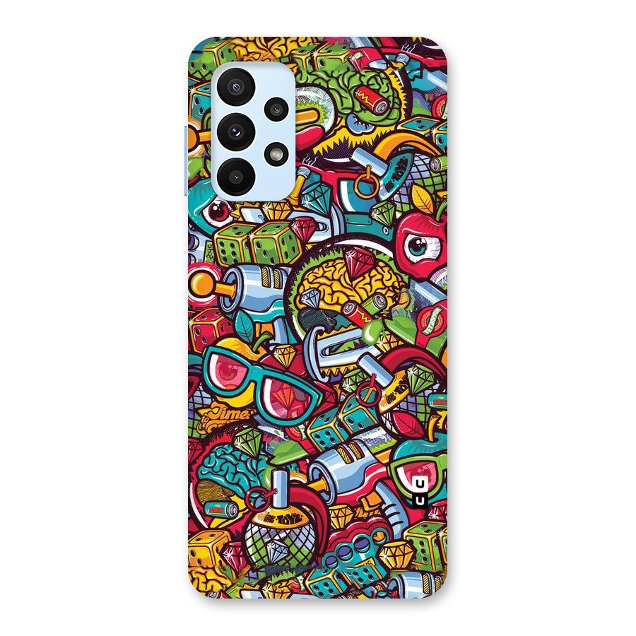 Retro Diamond Design Back Case for Galaxy A23