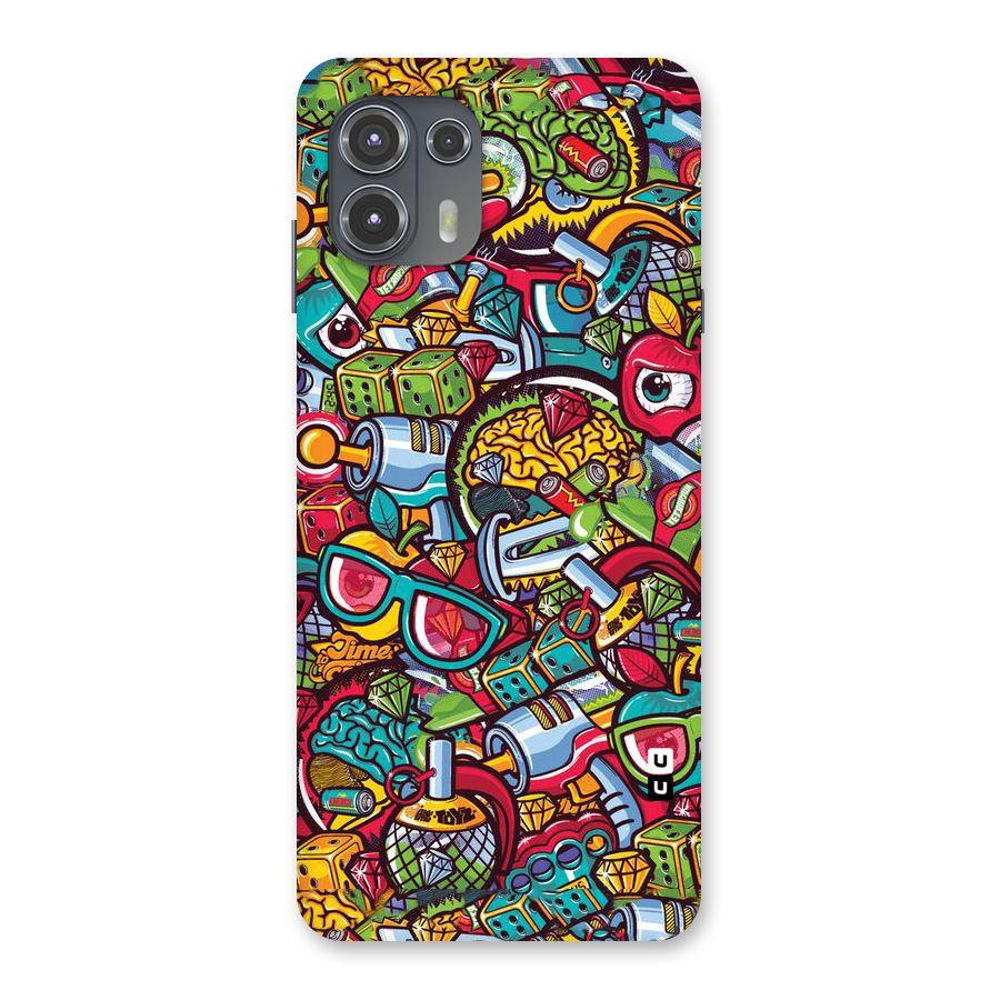 Retro Diamond Design Back Case for Motorola Edge 20 Fusion