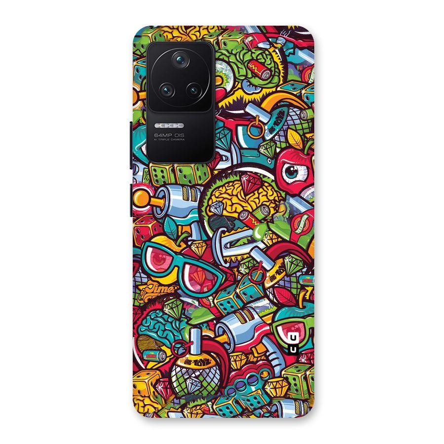 Retro Diamond Design Back Case for Poco F4 5G