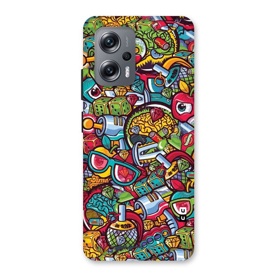 Retro Diamond Design Back Case for Redmi K50i