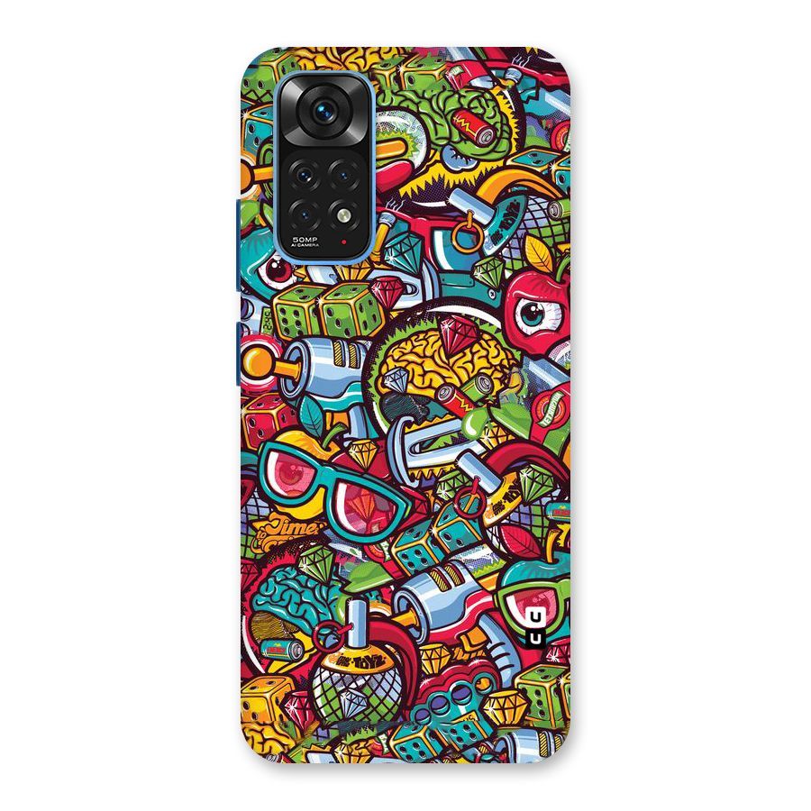 Retro Diamond Design Back Case for Redmi Note 11S