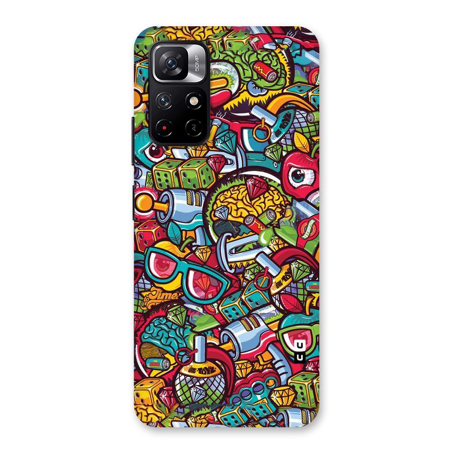 Retro Diamond Design Back Case for Redmi Note 11T 5G