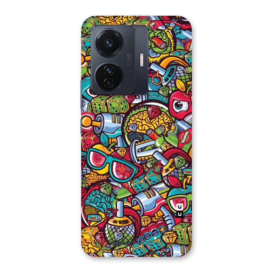 Retro Diamond Design Back Case for Vivo T1 Pro