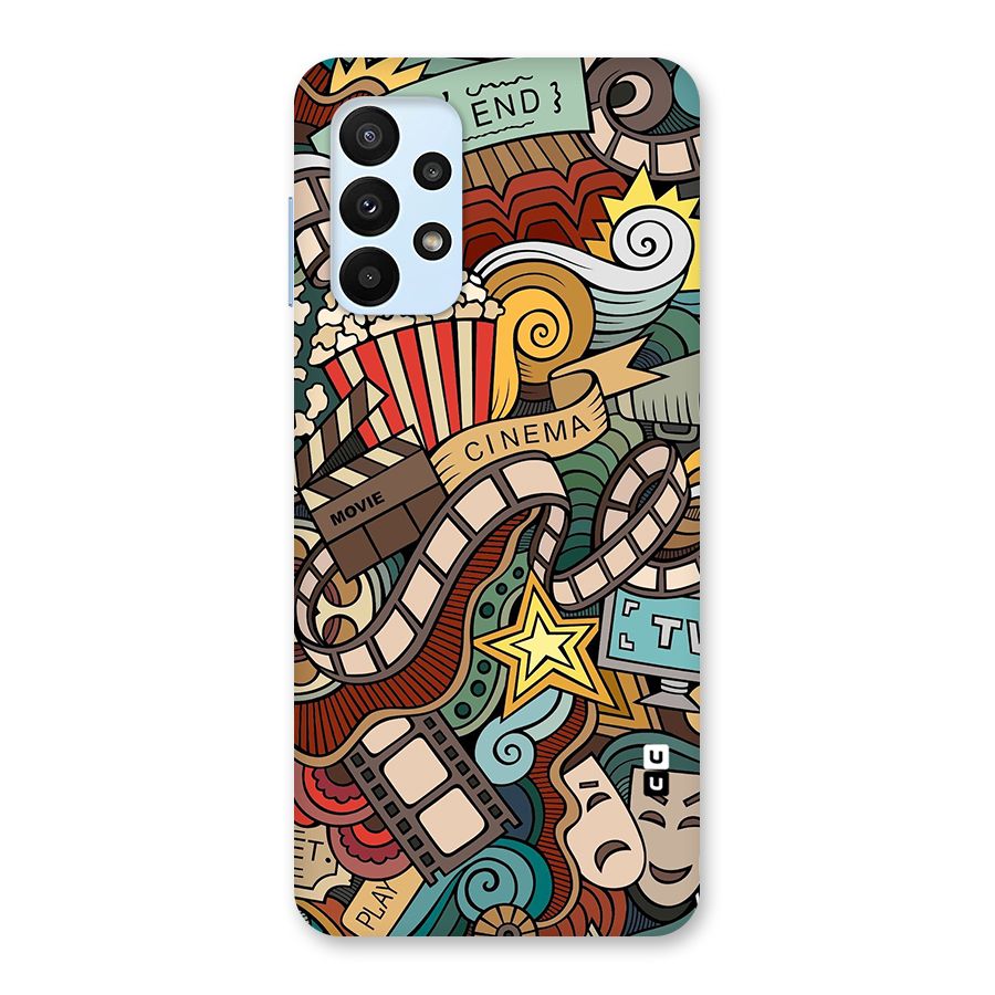 Retro Doodle Art Back Case for Galaxy A23