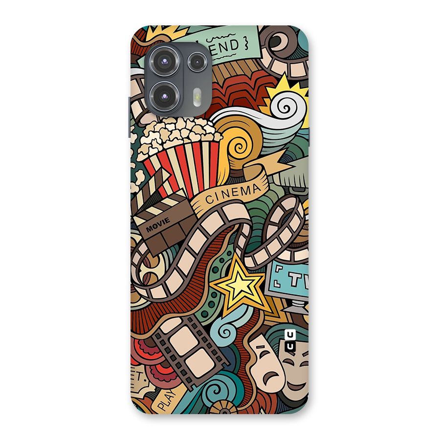 Retro Doodle Art Back Case for Motorola Edge 20 Fusion