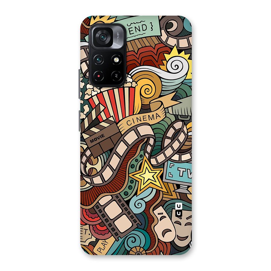 Retro Doodle Art Back Case for Poco M4 Pro 5G