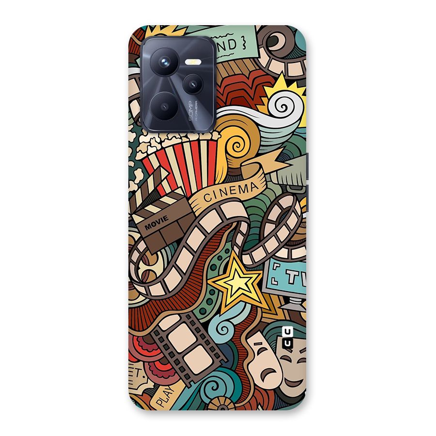 Retro Doodle Art Back Case for Realme C35