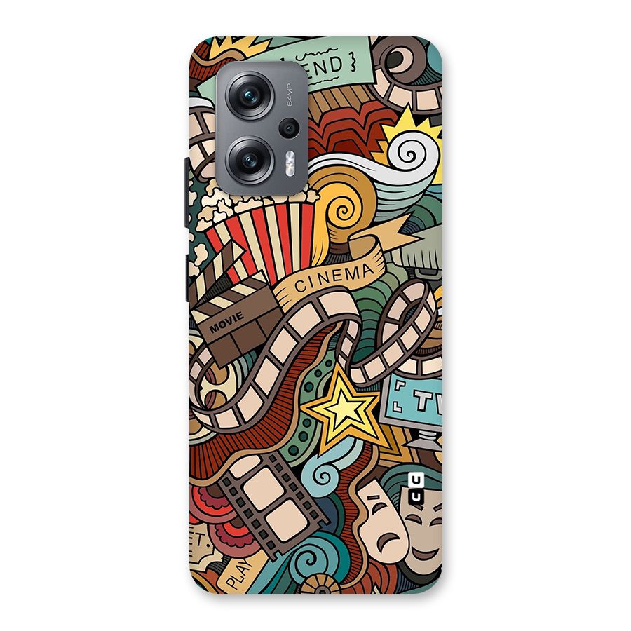 Retro Doodle Art Back Case for Redmi K50i