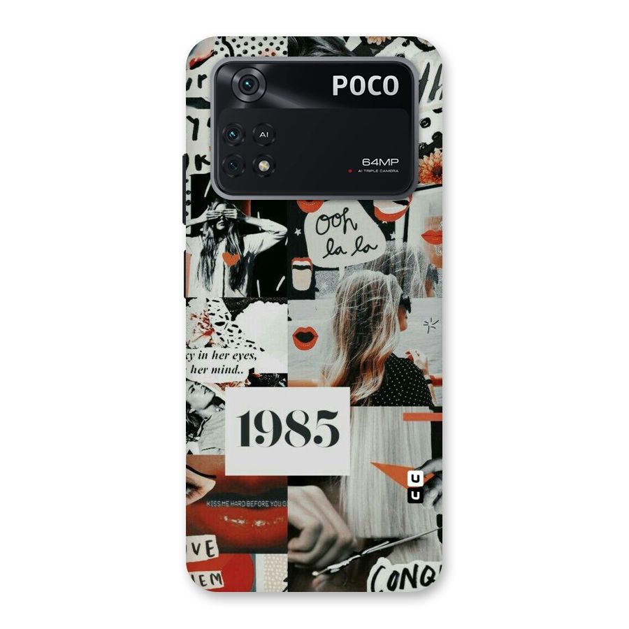 Retro Pattern Back Case for Poco M4 Pro 4G