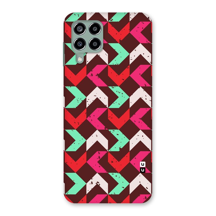 Retro Red Pink Pattern Back Case for Galaxy M33