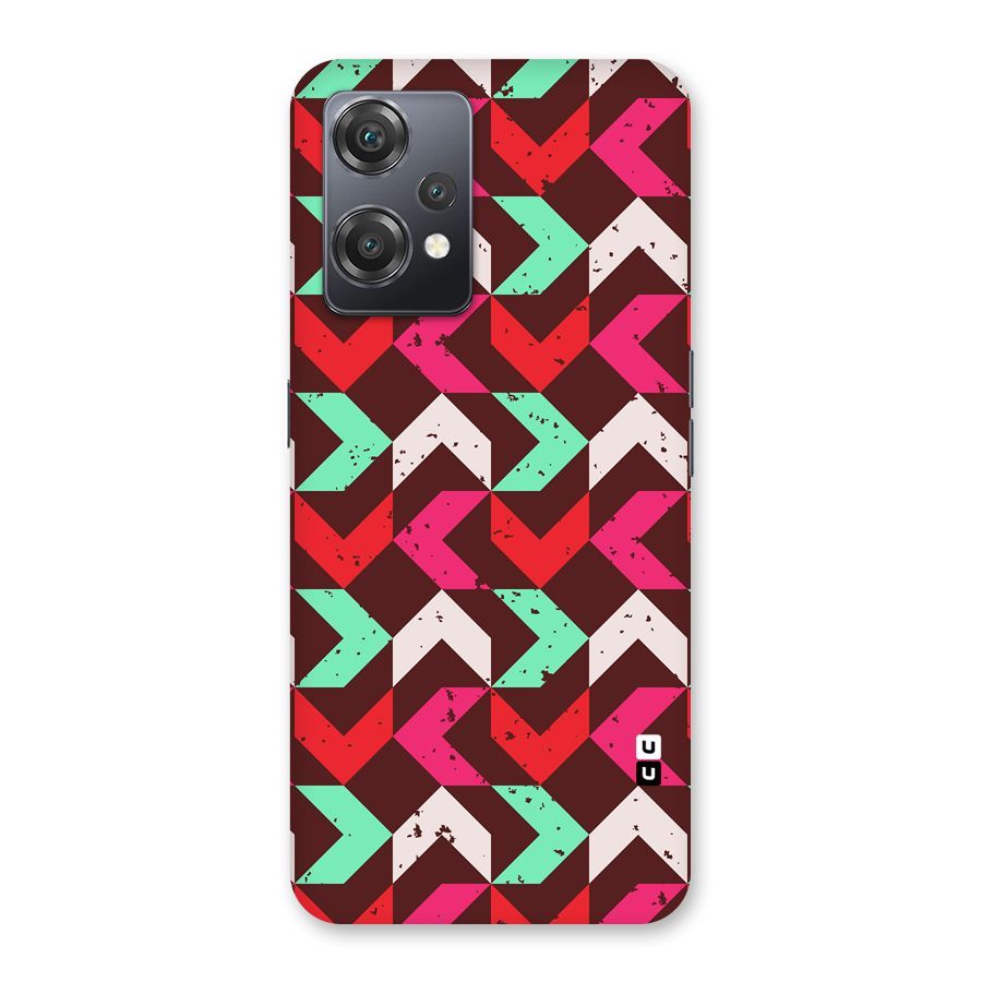 Retro Red Pink Pattern Back Case for OnePlus Nord CE 2 Lite 5G
