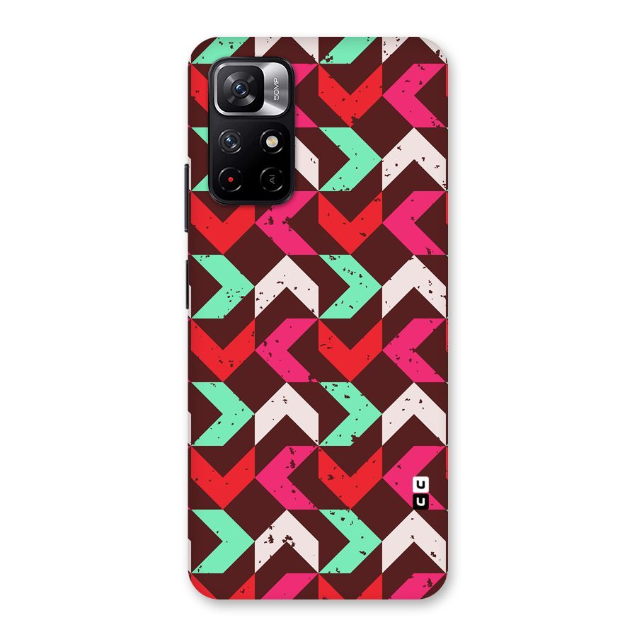 Retro Red Pink Pattern Back Case for Redmi Note 11T 5G