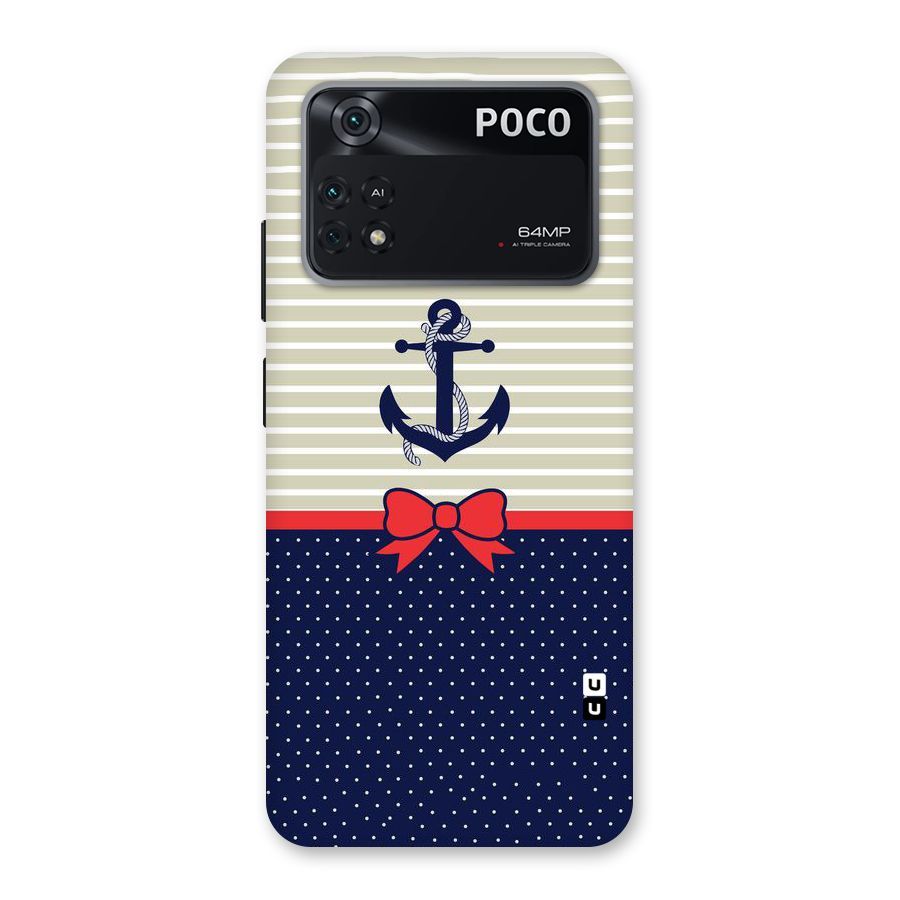 Ribbon Anchor Back Case for Poco M4 Pro 4G