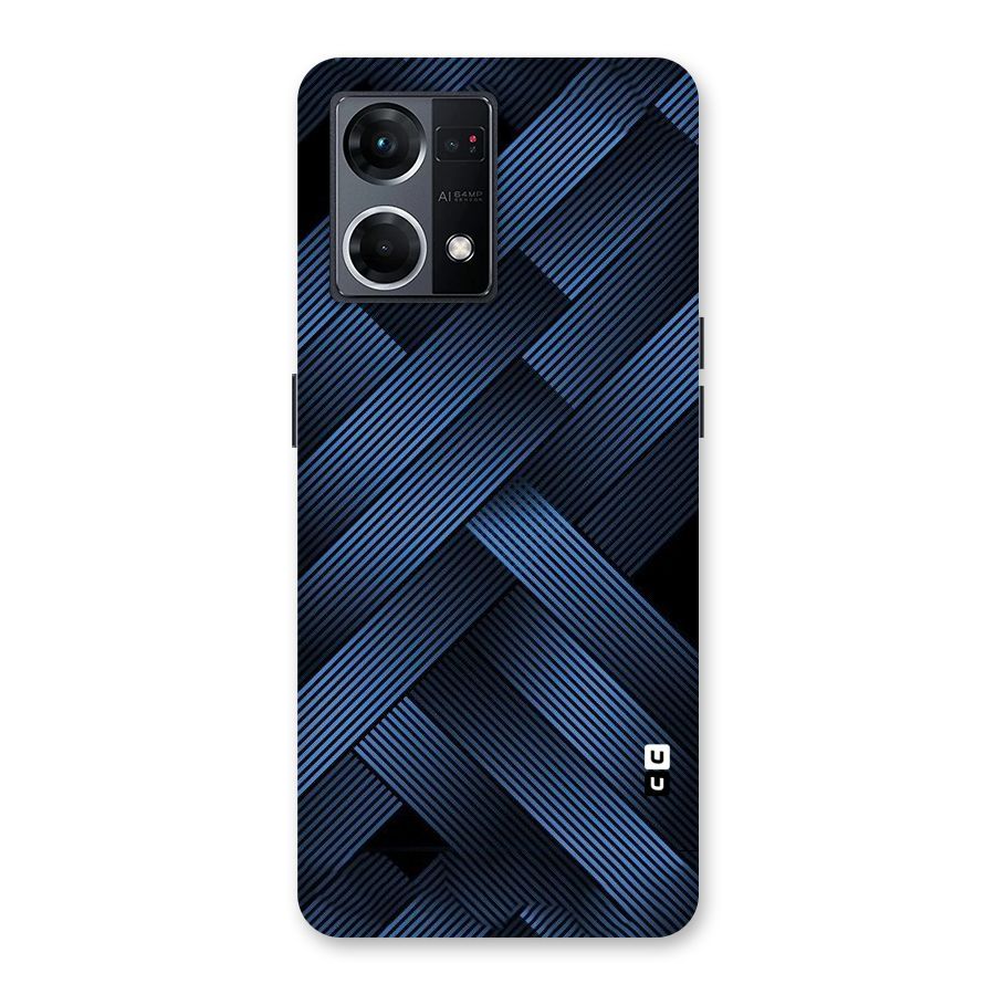 Ribbon Stripes Glass Back Case for Oppo F21 Pro 5G